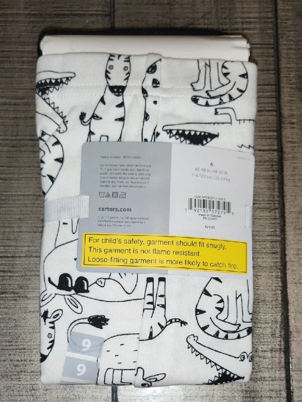 NWT Carter's Zoo Animal Set